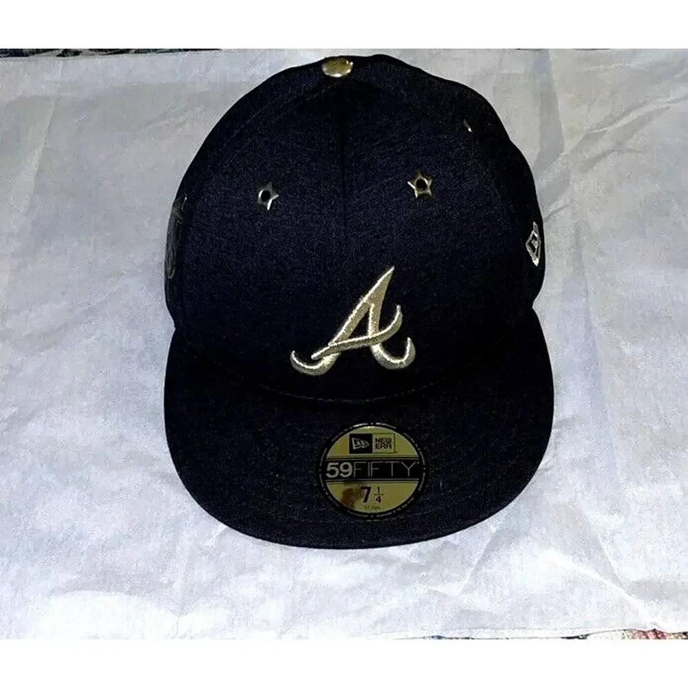 Atlanta Braves New Era 59fifty Fitted Flat Cap ASG 2017 Sz 7 1/4 (57.7 Cm) NWOT